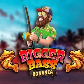 Bigger Bass Bonanza online game logo by Pragmatic Play on voodoo-nz.com