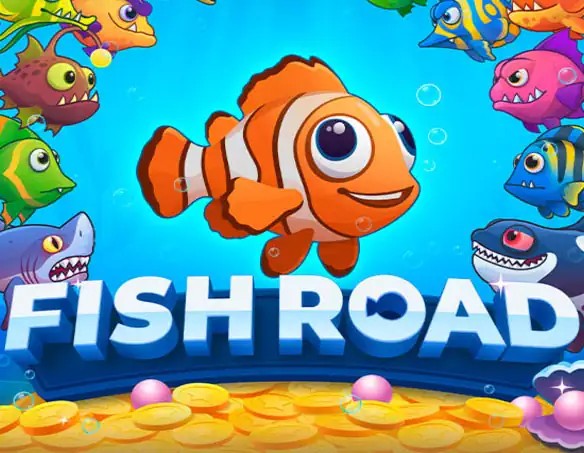 Logo of Fish Road from InOut at VooDoo Casino