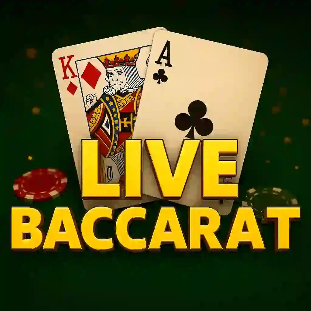 Live Baccarat slot logo by Pragmatic Live at VooDoo CasinoLive Baccarat