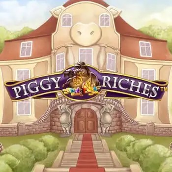 Piggy Riches game by NetEnt – logo hosted on VooDoo Casino